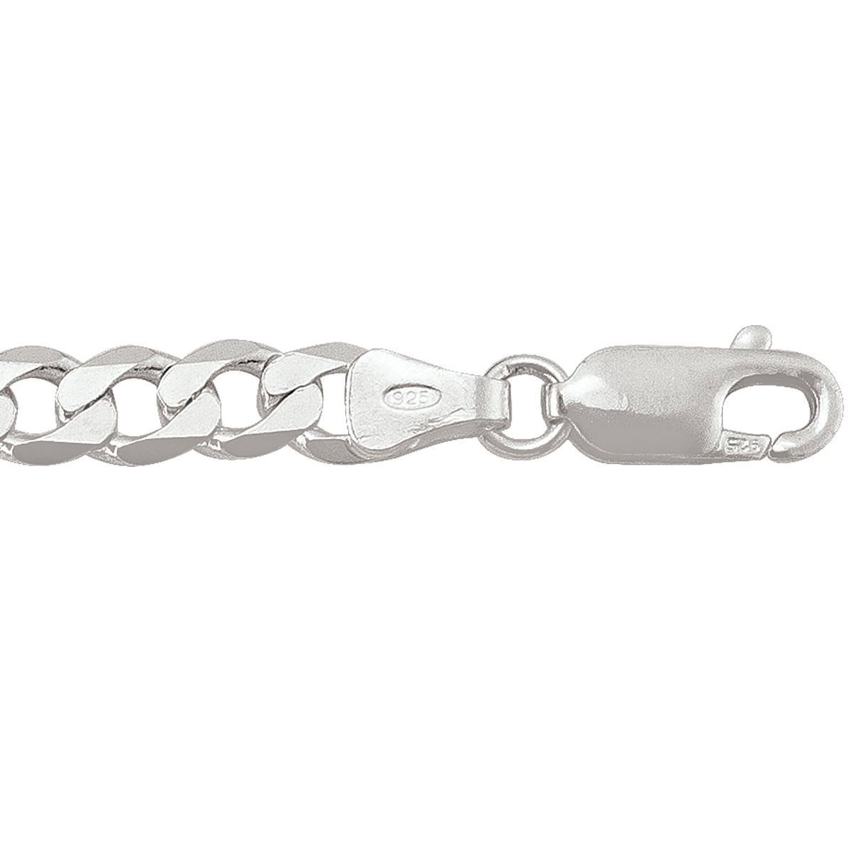 Silver Solid Open Link - SS - Silver - 18"