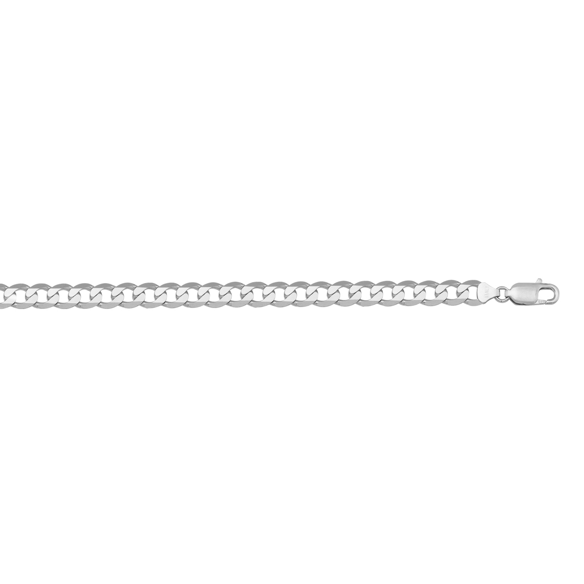 White Gold Solid Open Link - 10K - 10k - 8"