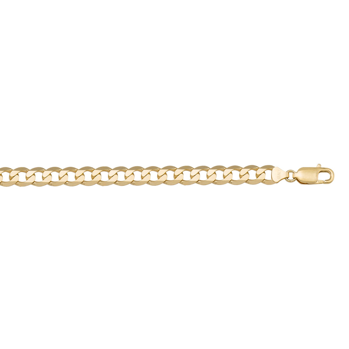 Yellow Gold Solid Open Link - 18K - 18k - 8"