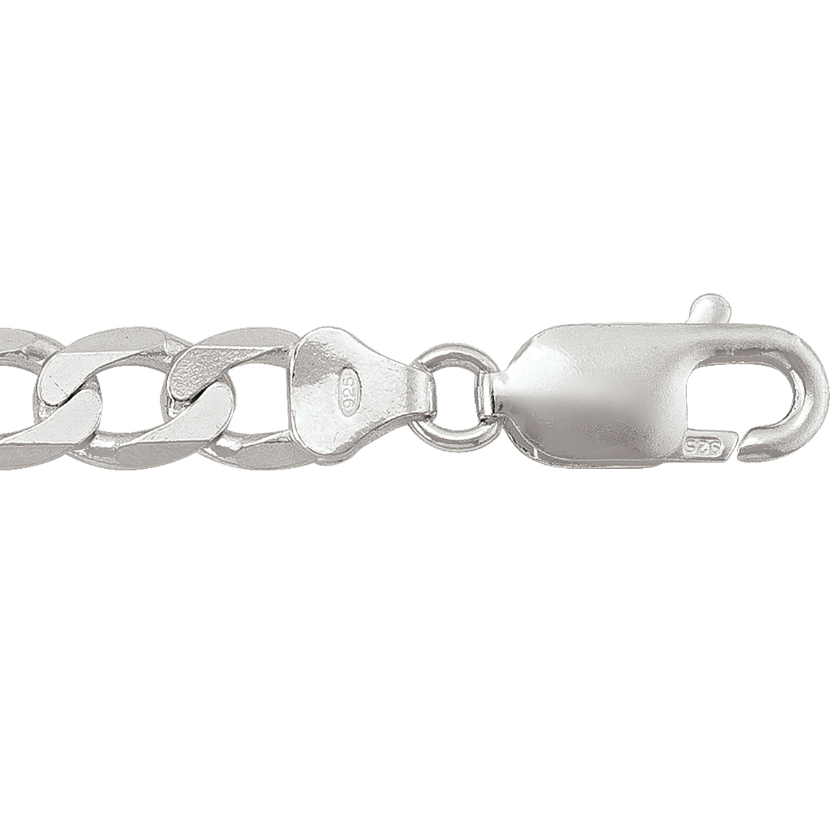 Silver Solid Open Link - SS - Silver - 18"