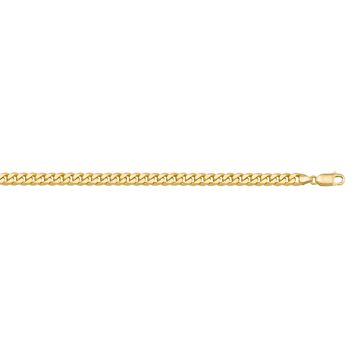 Yellow Gold Solid Flat Beveled Link - 18K - 18k - 20"