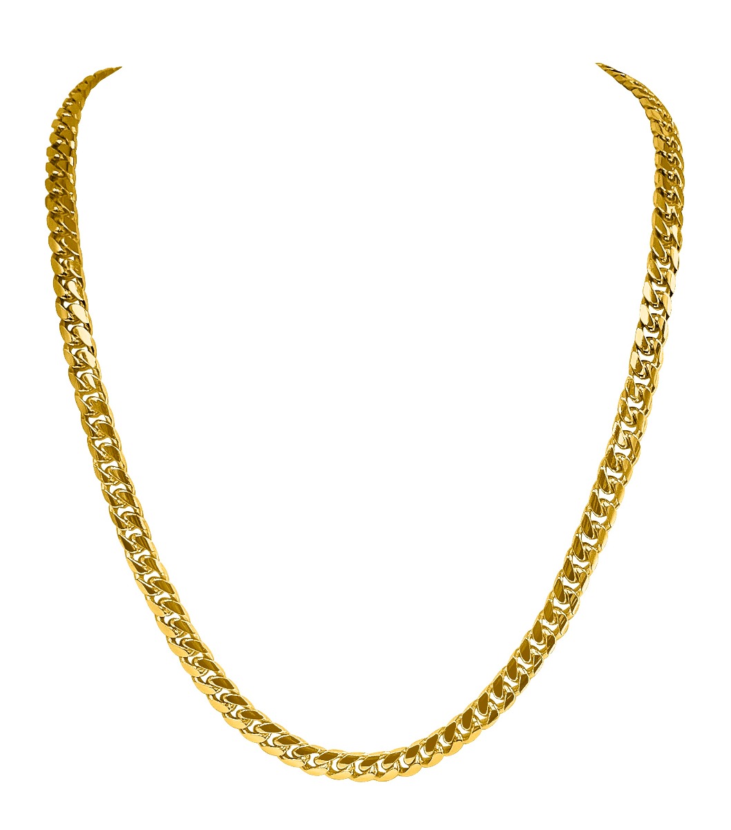 Yellow Gold Solid Domed Link - 14K - 14k - 28"