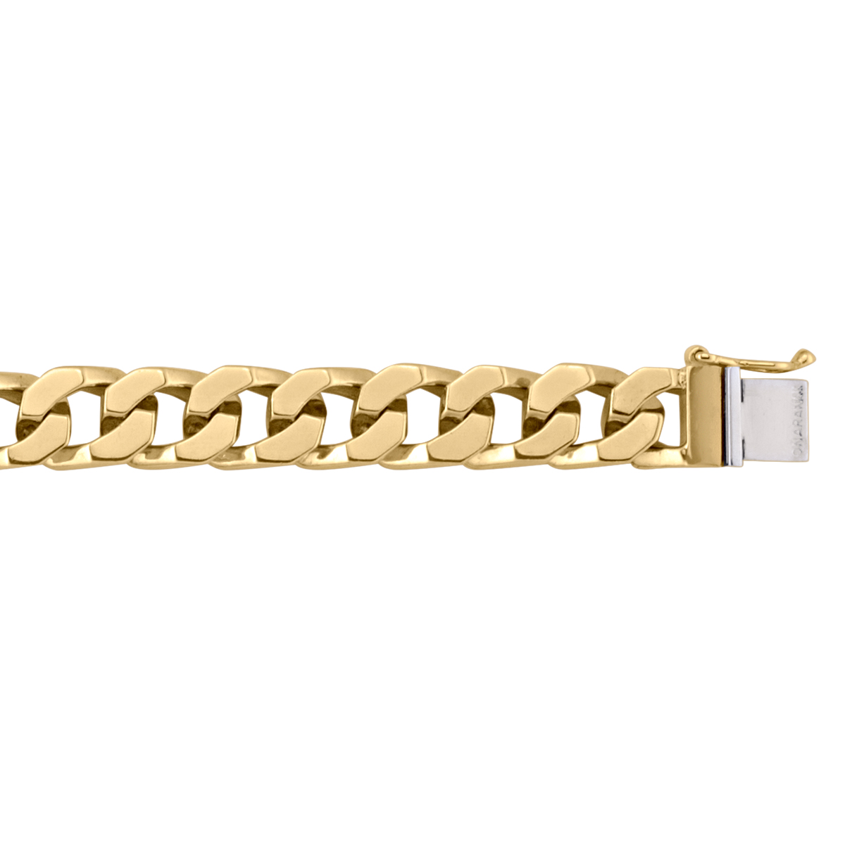 Yellow Gold Solid Link Bracelet - 10K