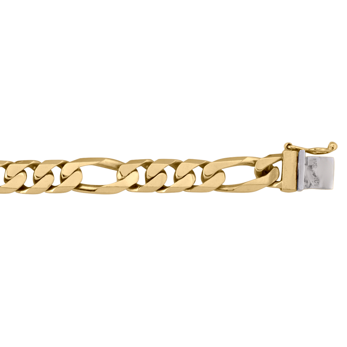 Yellow Gold Solid Link Bracelet - 10K
