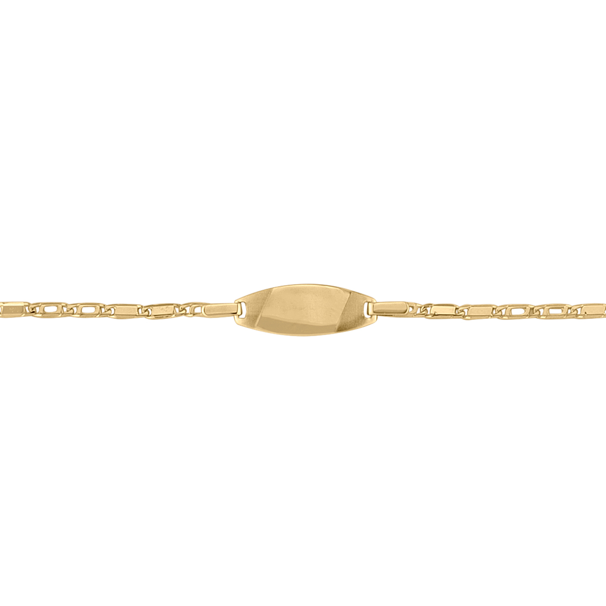 Yellow Gold Baby Id Bracelet - 18K