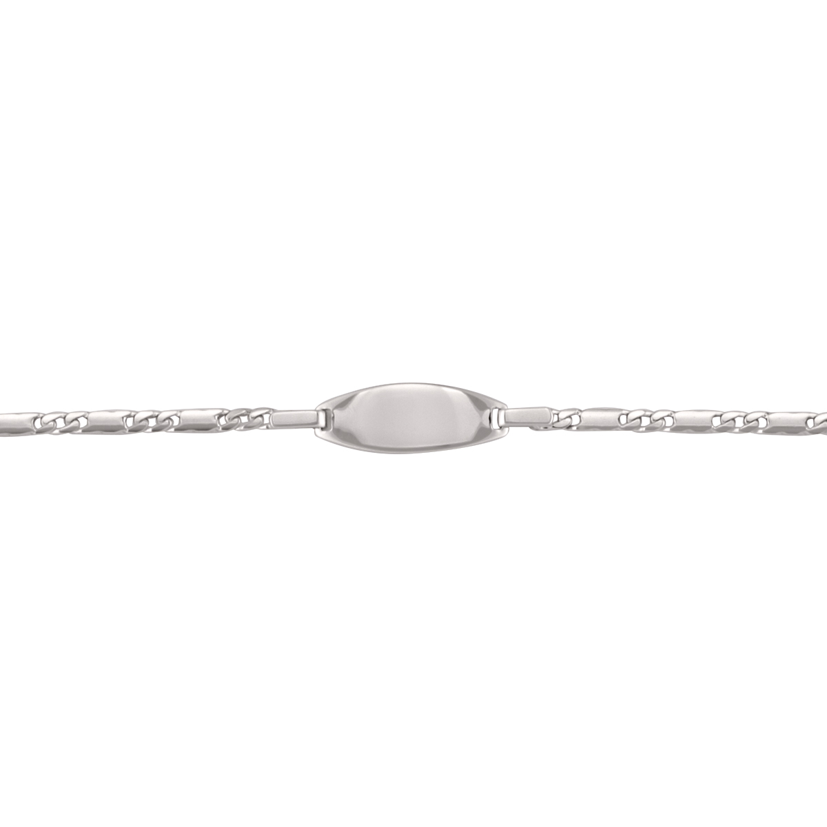 White Gold Baby Id Bracelet - 18K