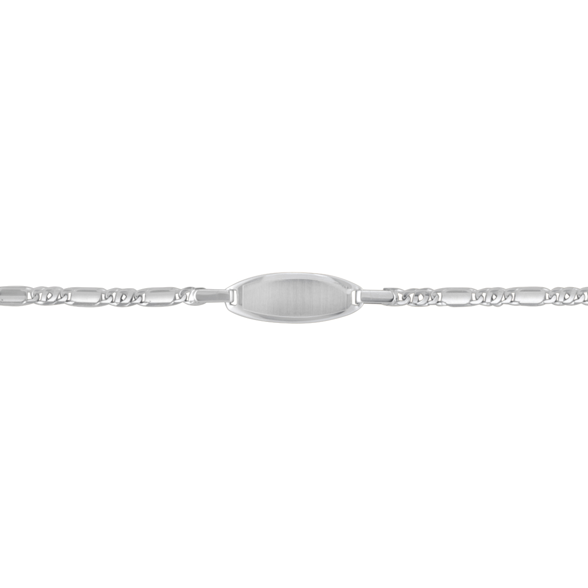 White Gold Baby Id Bracelet - 10K