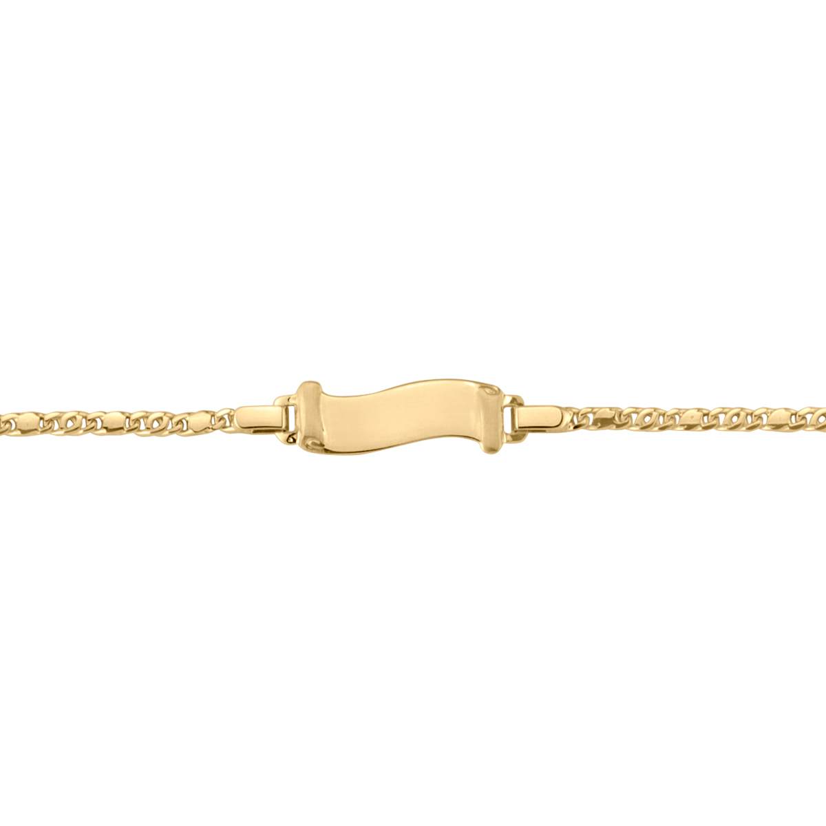 Yellow Gold Baby Id Bracelet - 10K