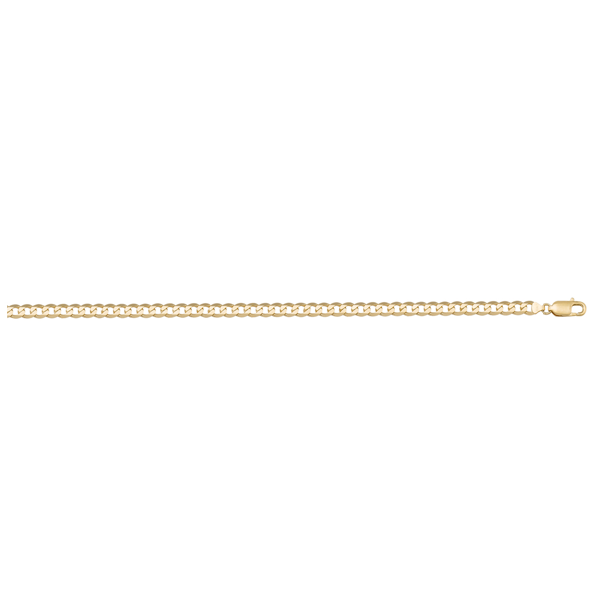 Yellow Gold Solid Open Link Anklet - 14K