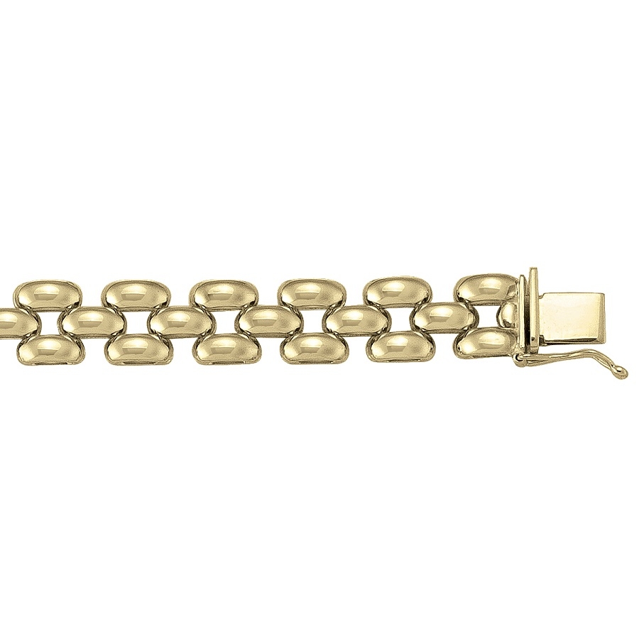 Yellow Gold Hollow Fancy Link - 14K