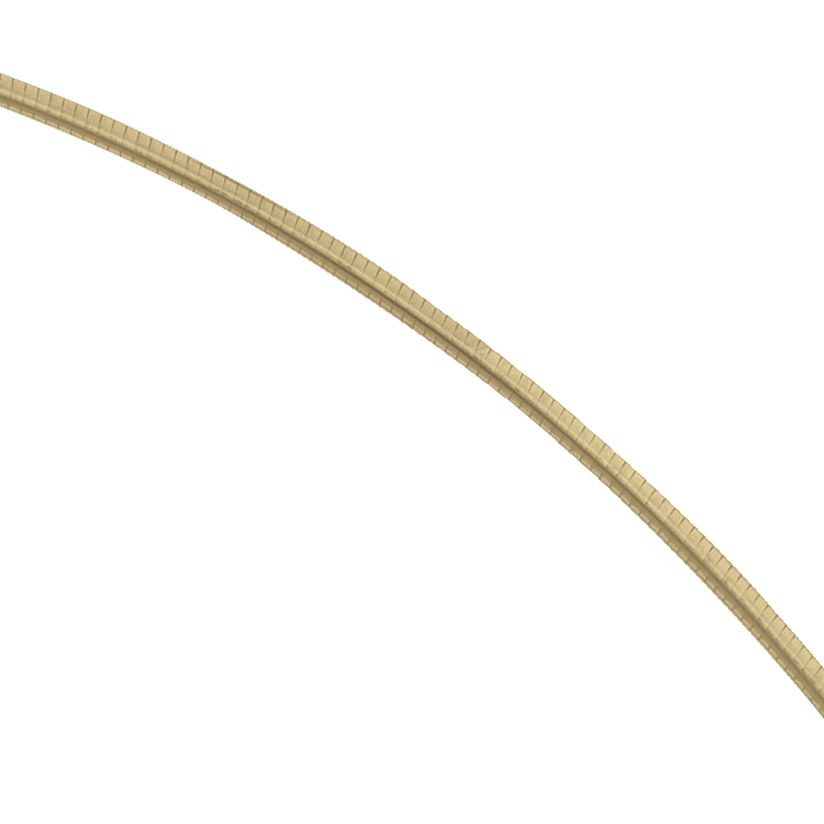 Two Tone Reversible Omega Necklace - 14K