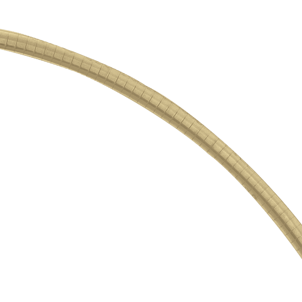 Two Tone Reversible Omega Necklace - 14K