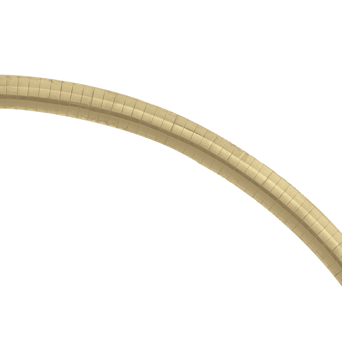 Two Tone Reversible Omega Necklace - 14K - 14k - 16"