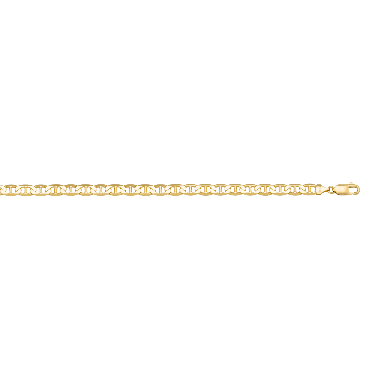Yellow Gold Solid Flat Anchor Link - 10K - 10k - 16"