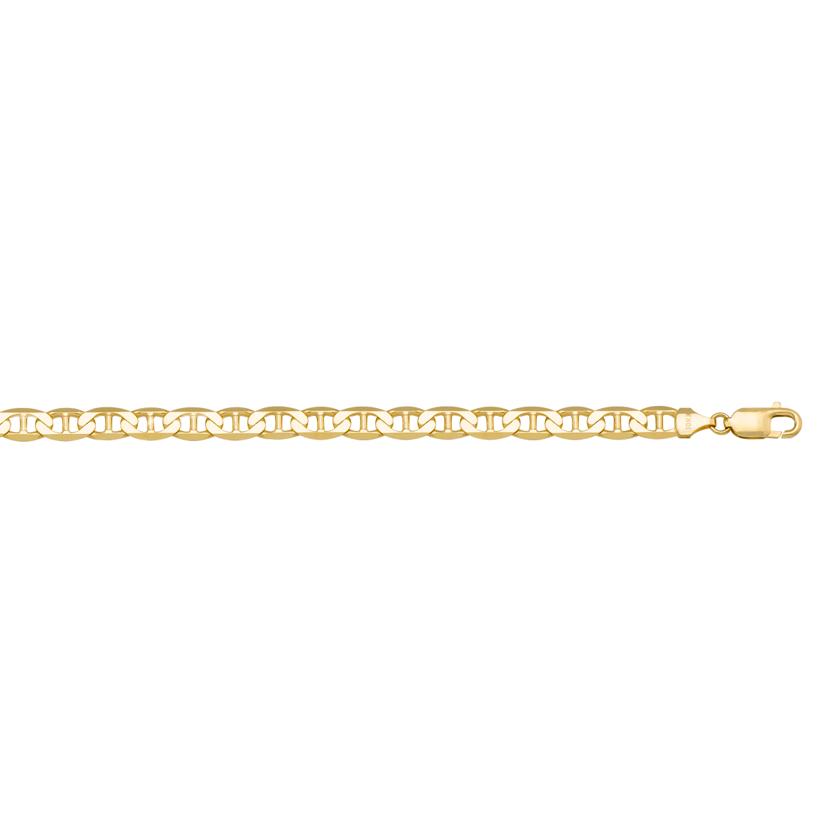 Yellow Gold Solid Flat Anchor Link - 10K - 10k - 8"
