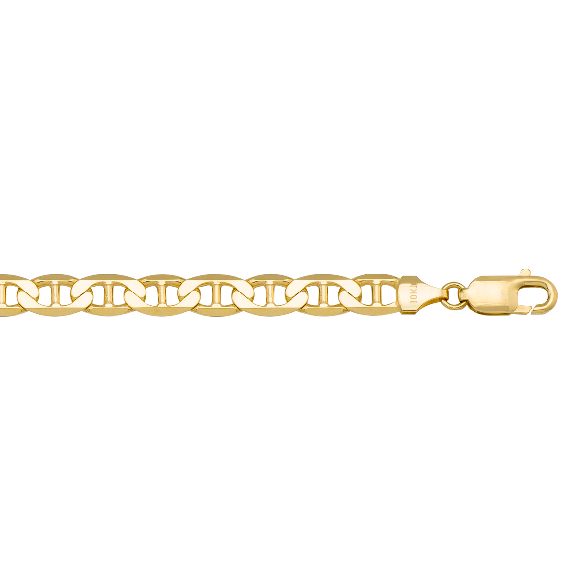 Yellow Gold Solid Flat Anchor Link - 10K - 10k - 22"