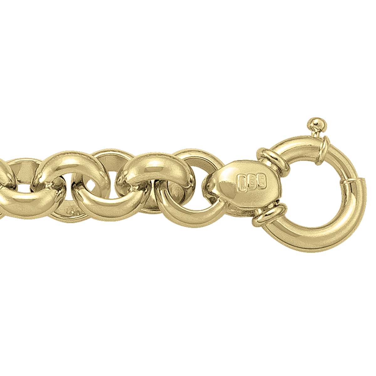 Yellow Gold Hollow Mesh Fancy Link - 14K