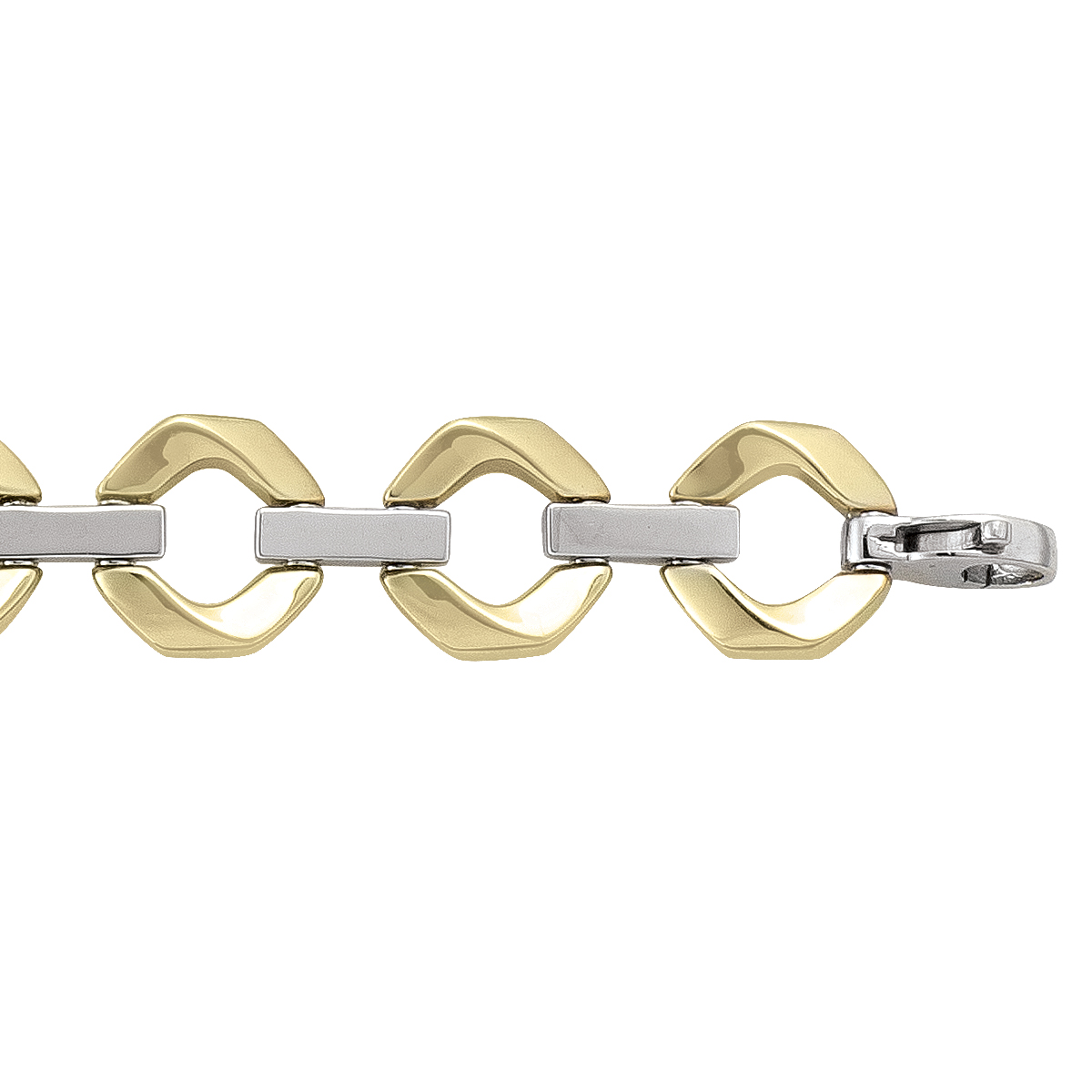 Two Tone Hollow Fancy Bracelet