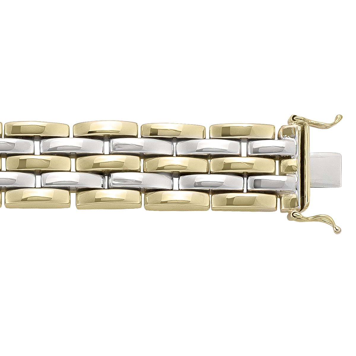 Two Tone Hollow Fancy Bracelet