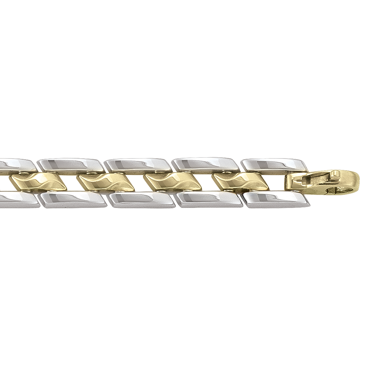 Two Tone Hollow Fancy Bracelet