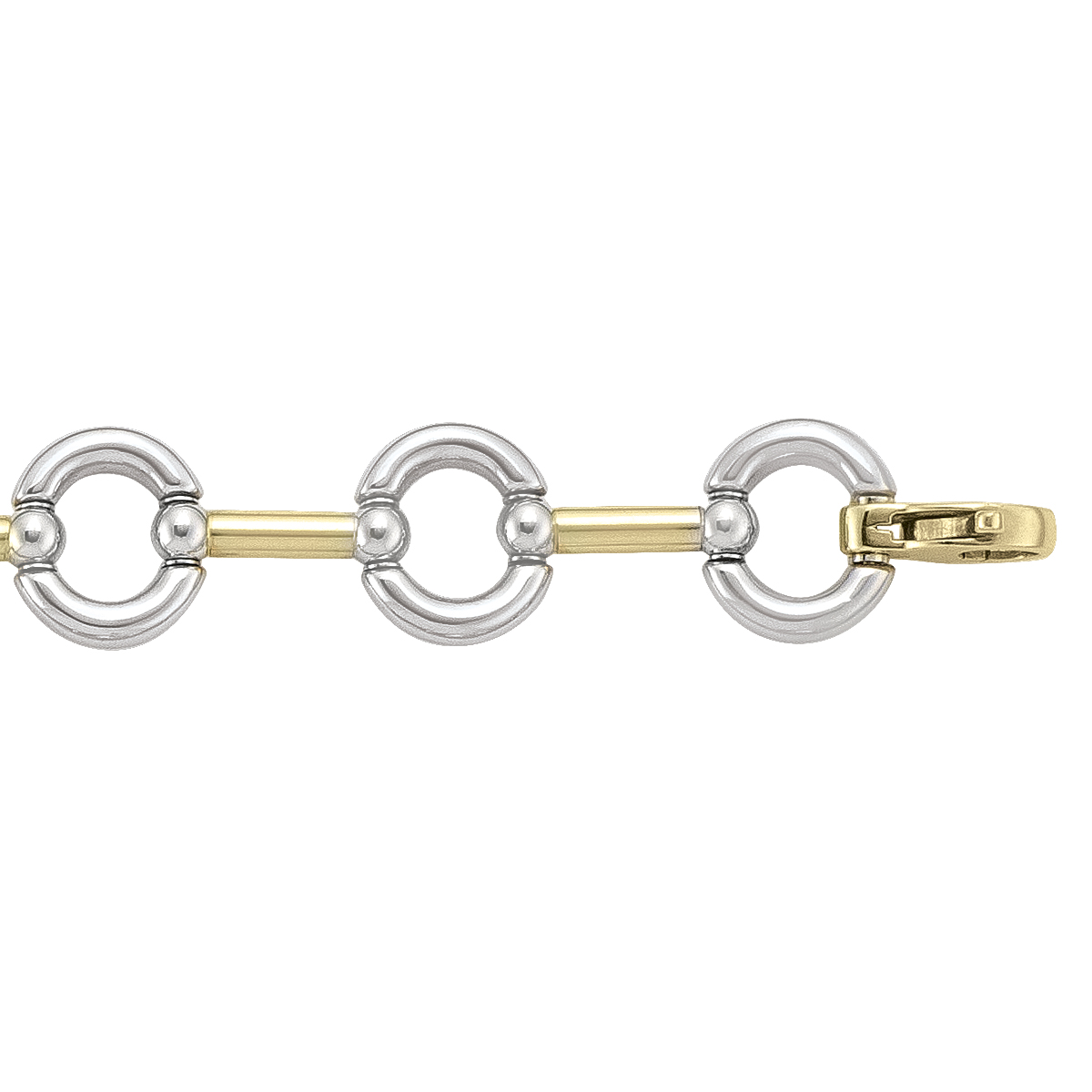 Two Tone Hollow Fancy Bracelet