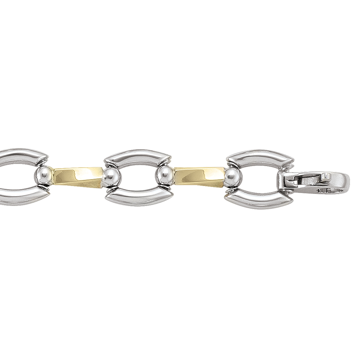 Two Tone Hollow Fancy Bracelet