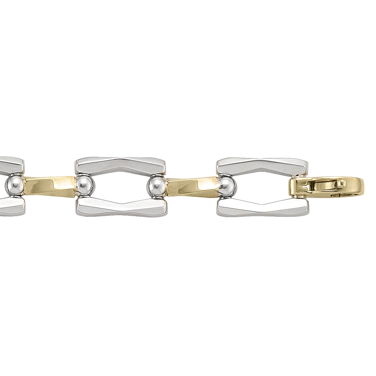 Two Tone Hollow Fancy Bracelet