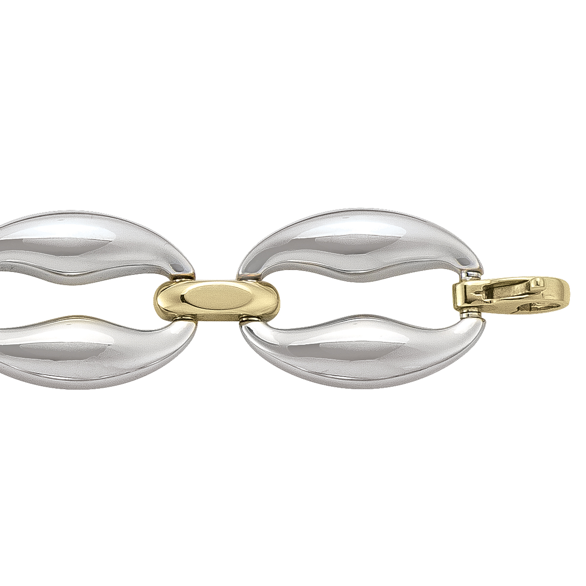 Two Tone Hollow Fancy Bracelet