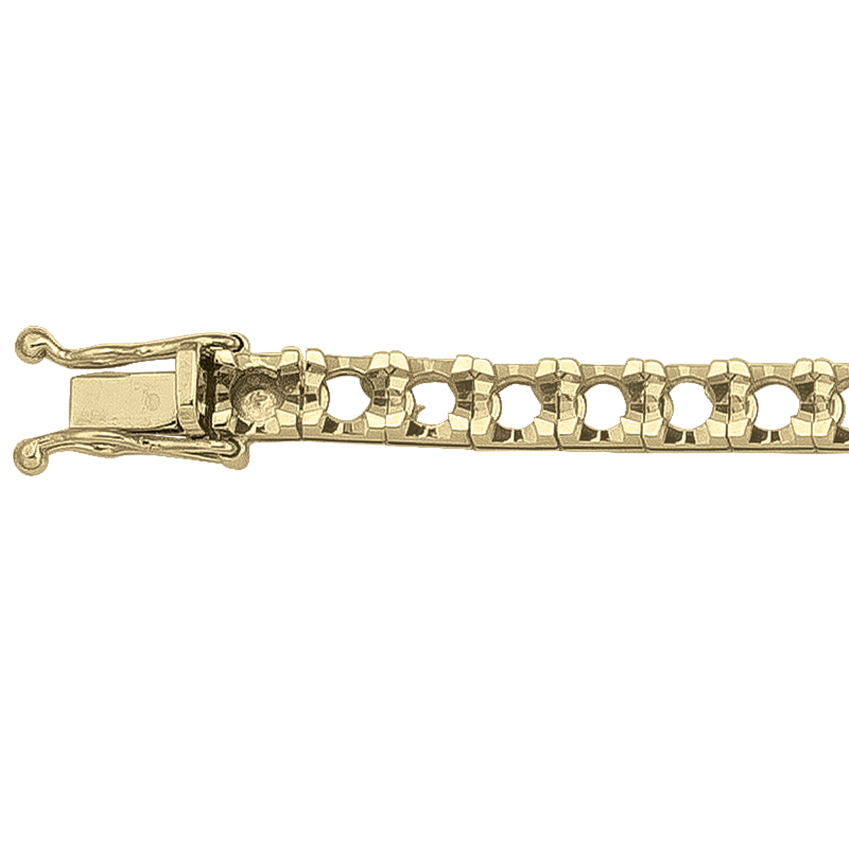 Yellow Gold Tennis Bracelet Mount - 14K