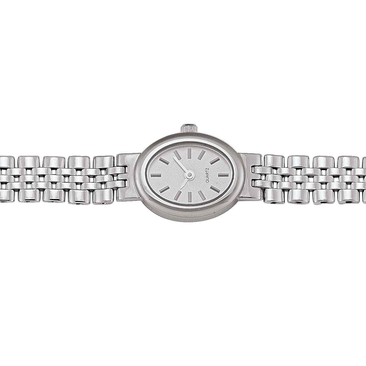 Ladies White Gold Oval Face Watch - 14K - 14k - 7.25"