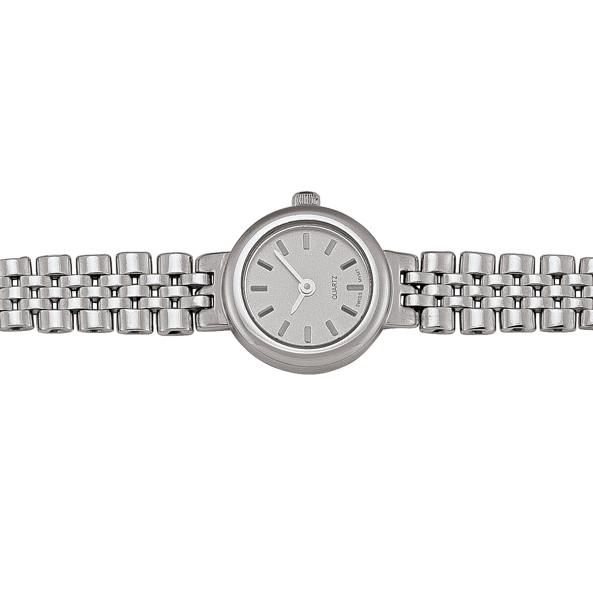 Ladies White Gold Round Face Watch - 14K - 14k - 7.25"