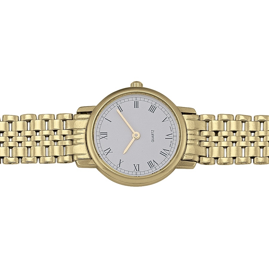 Ladies Yellow Gold Round Face Watch - 14K - 14k - 7.25"