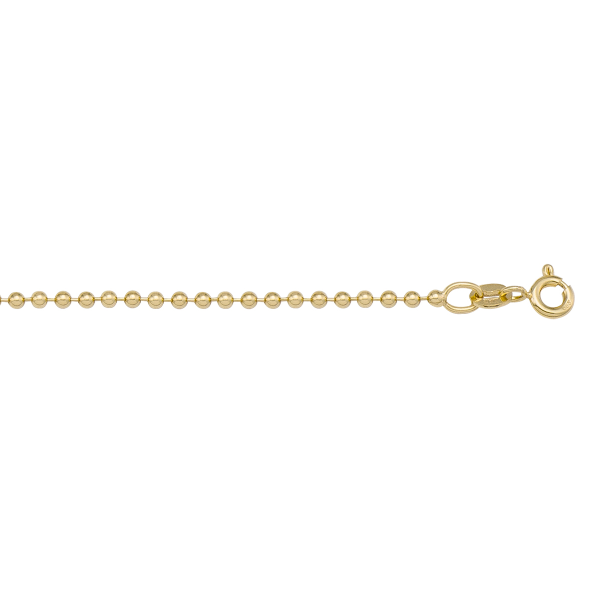 Yellow Gold Bead Link - 14K - 14k - 16"