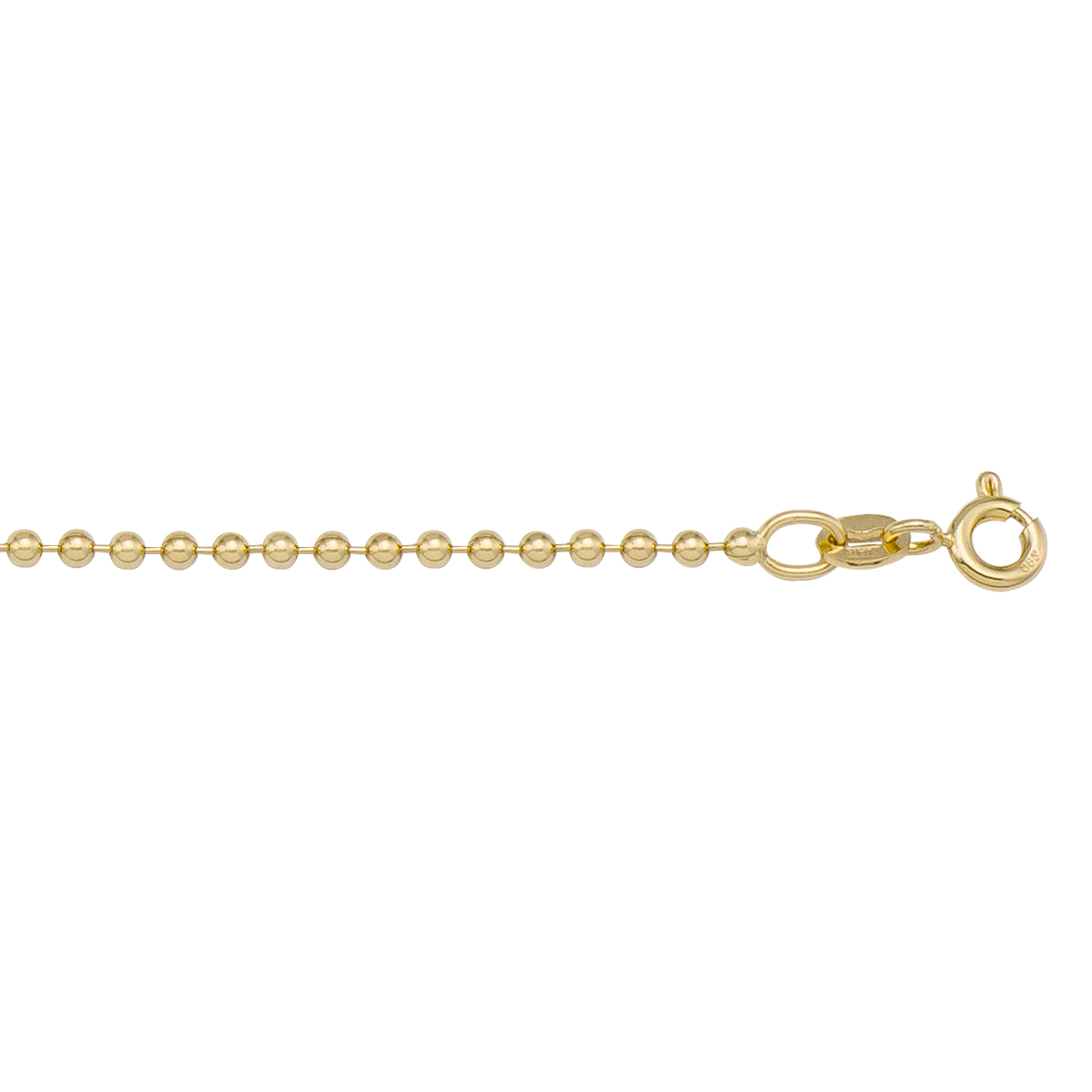 Yellow Gold Bead Link - 14K - 14k - 16"