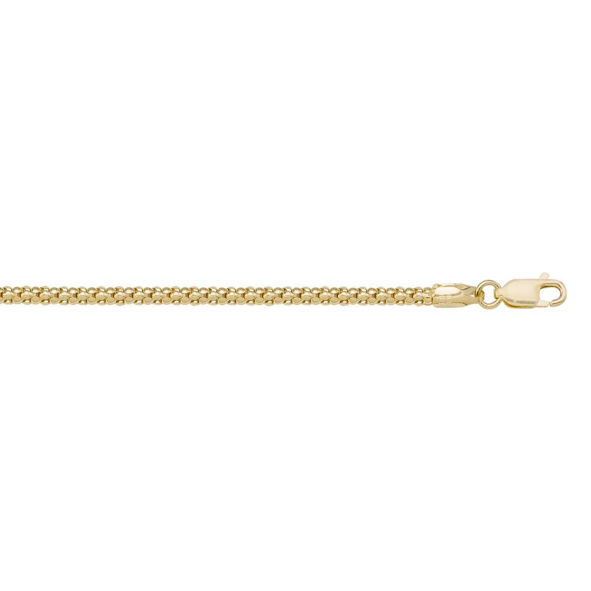 Yellow Gold Hollow Popcorn Link - 14K - 14k - 16"