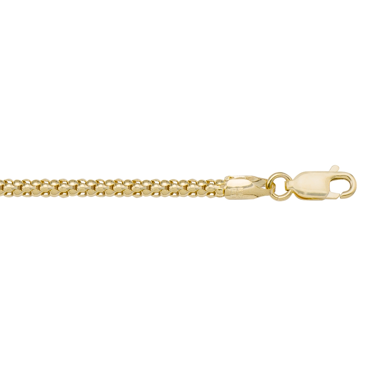 Yellow Gold Hollow Popcorn Link - 14K - 14k - 16"