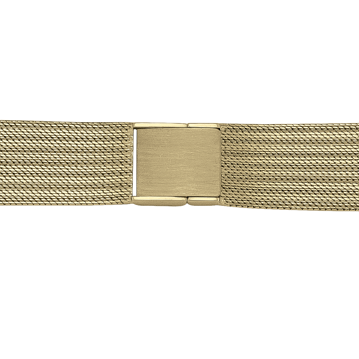 Men'S Yellow Gold Mesh Watchband - 18K - 18k - 7.5"