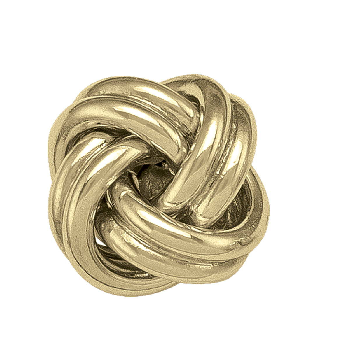Yellow Gold Love Knot Stud Earring - 14K