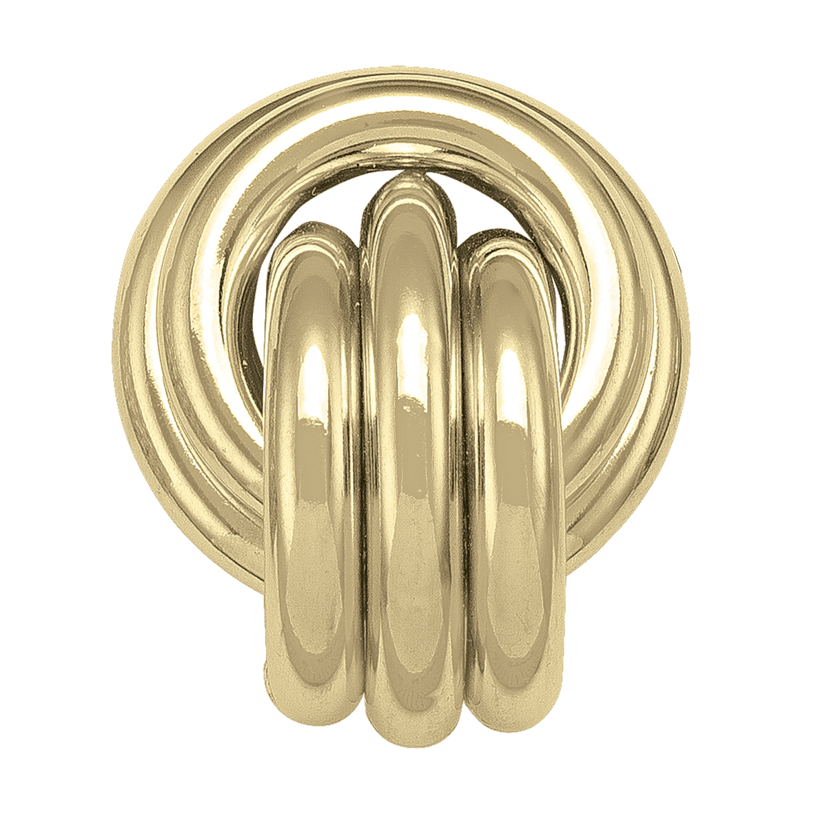 Fancy Yellow Gold Stud Earring