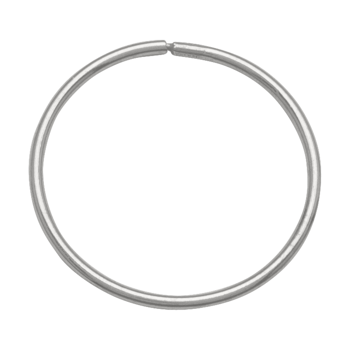 White Gold 1Mm Tube Sleeper Earring - 10K