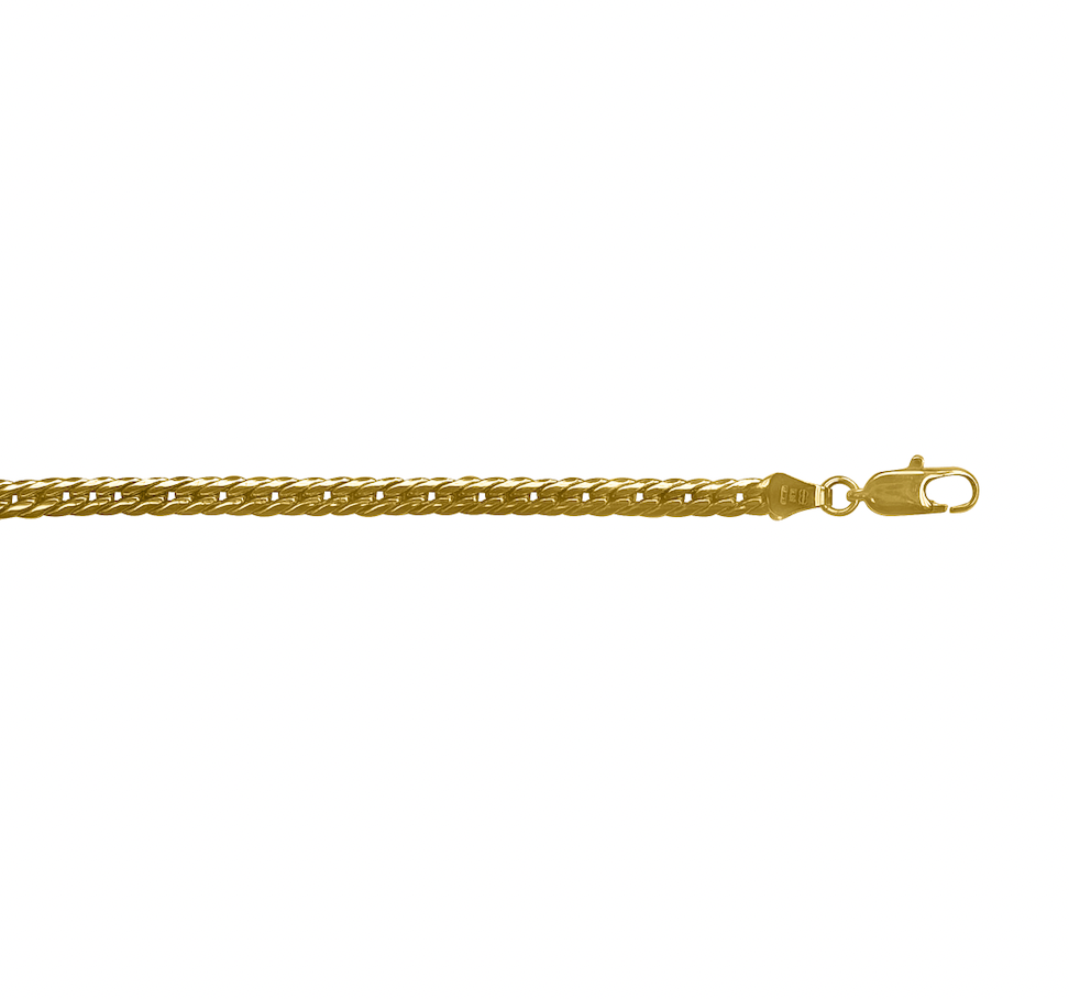 N507 Yellow Gold Hollow Herring Bone 3Mm - 10K - 16"