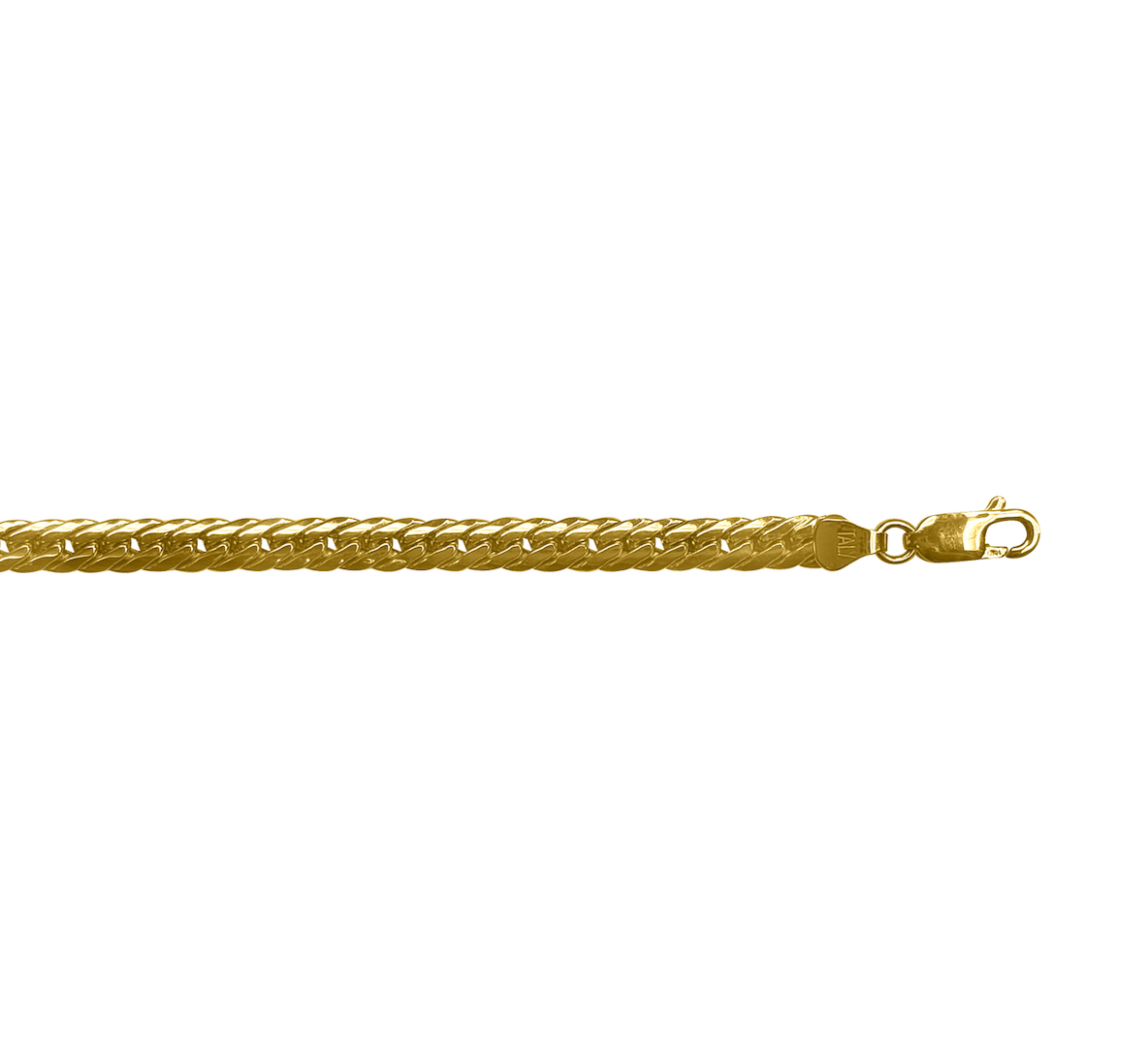 N509 Yellow Gold Hollow Herring Bone 5Mm - 10K - 7"
