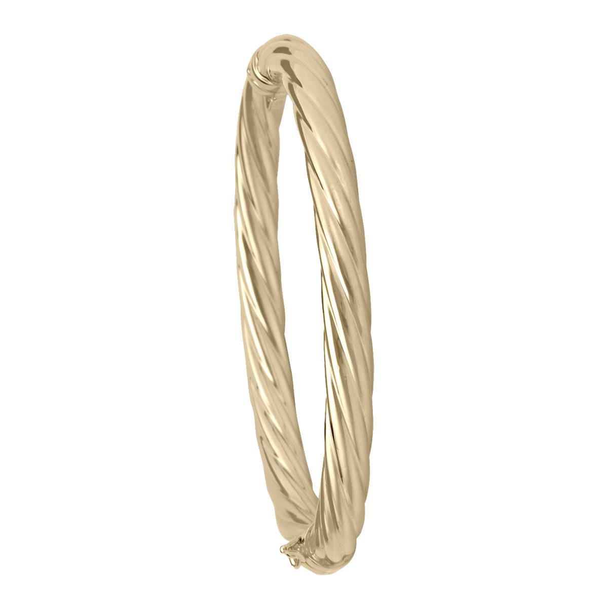 6Mm Yellow Gold Twist Bangle - 10K