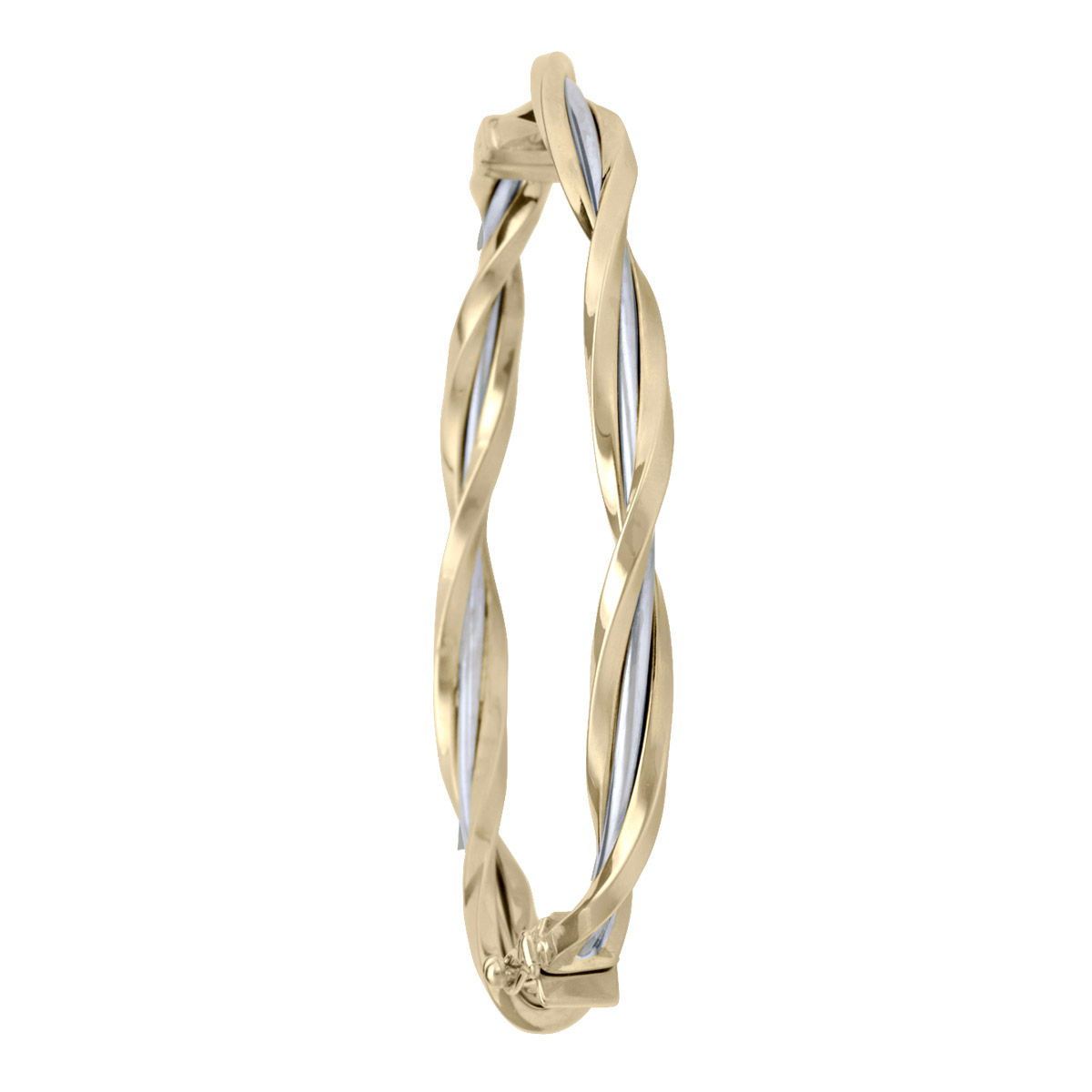 Two Tone Fancy Twist Bangle
