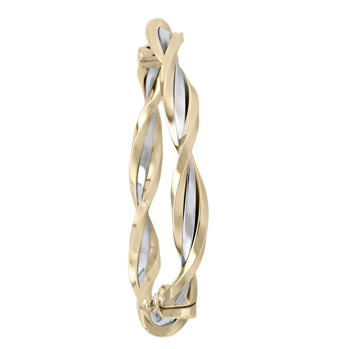 Two Tone Fancy Twist Bangle