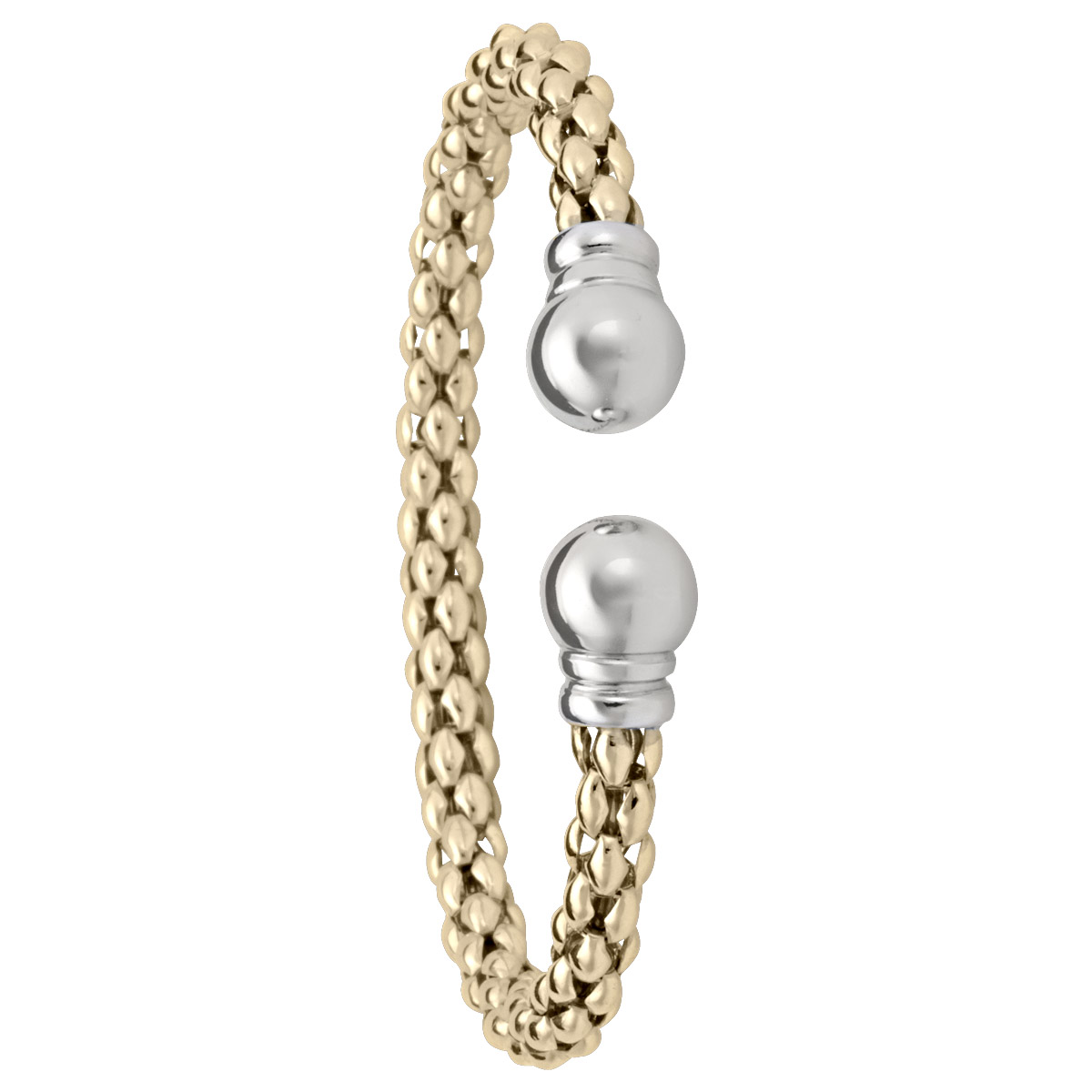 Two Tone Fancy Mesh Bangle
