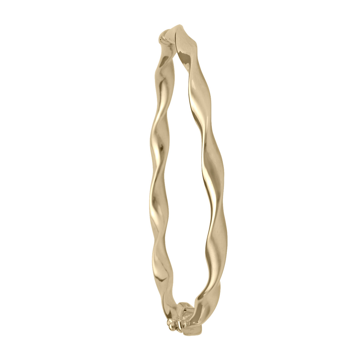 Yellow Gold Twist Bangle - 10K