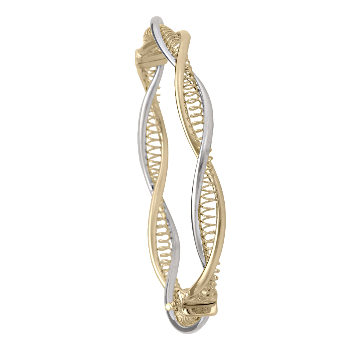 Tri-Colour Twist Bangle