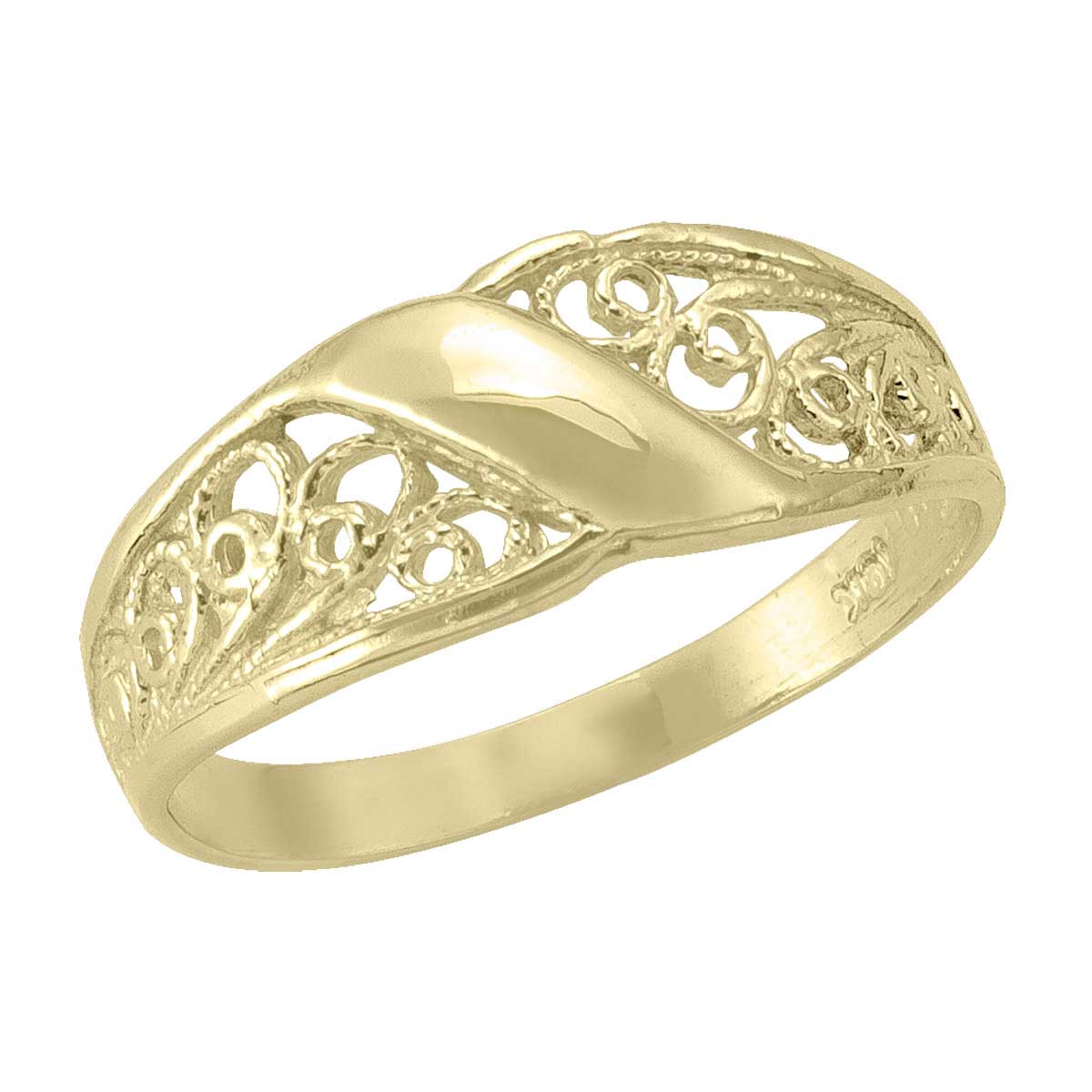 Yellow Gold Fancy Filigri Ring