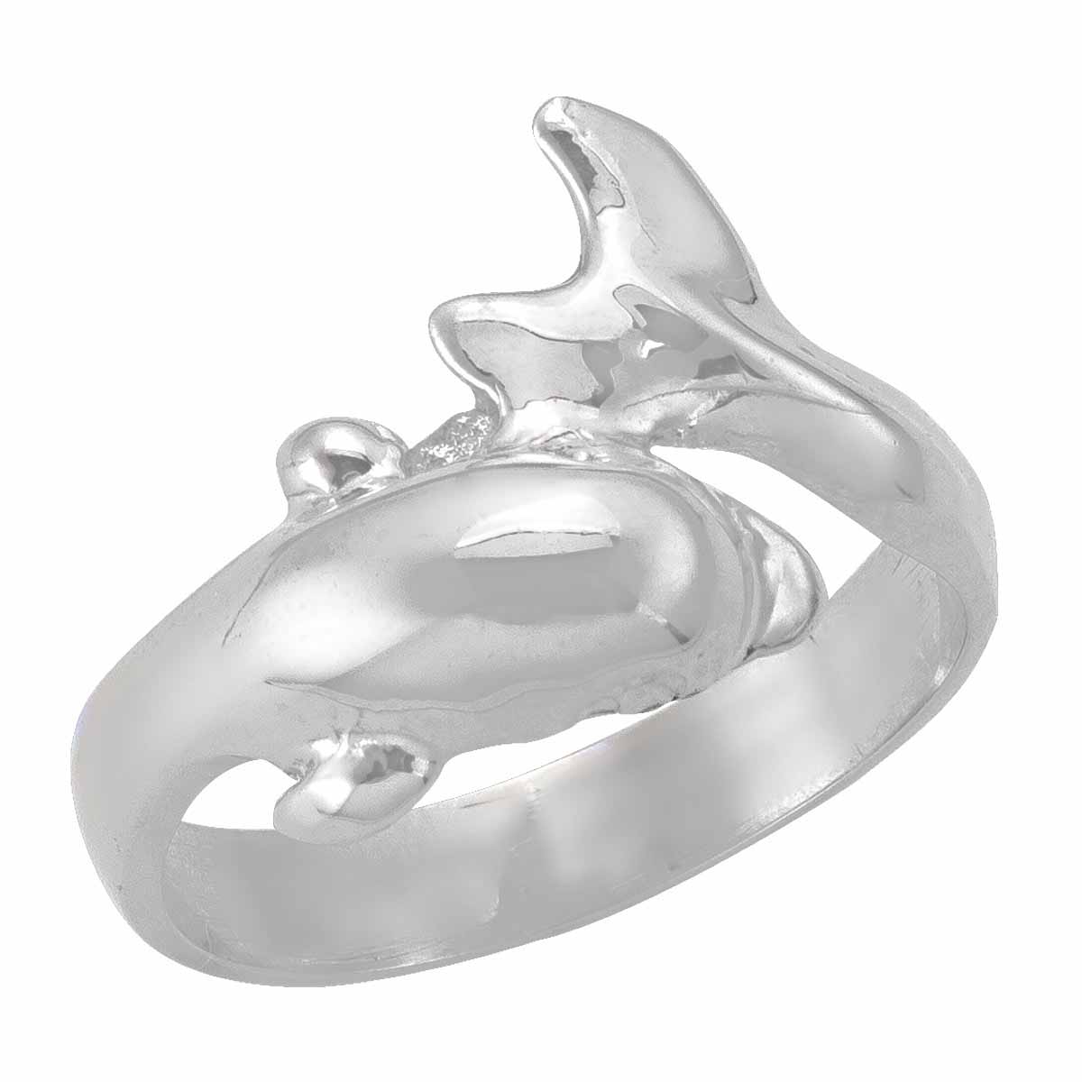 White Gold Dolphin Ring